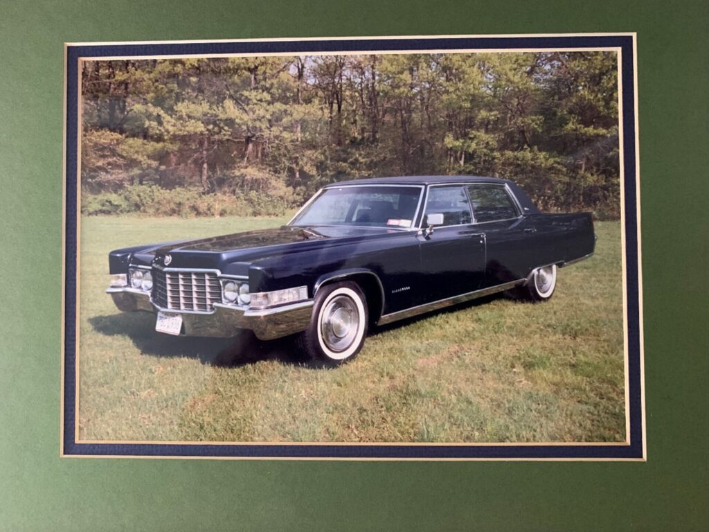 Black 1969 Cadillac 4 door