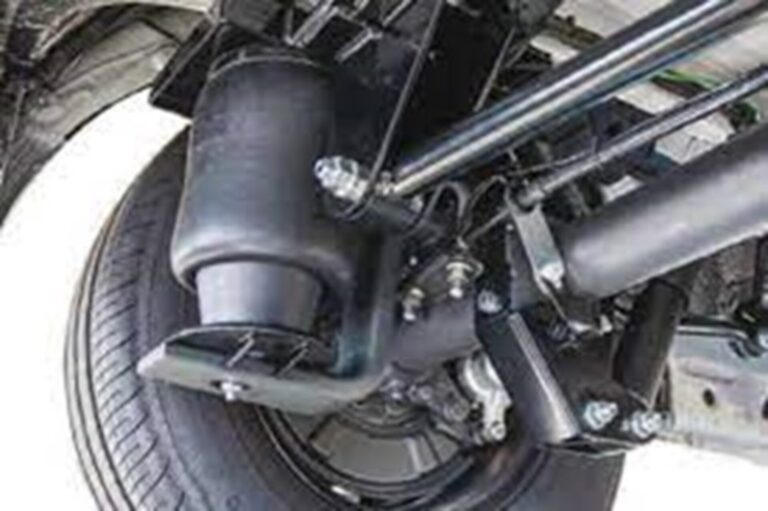 Car air bag suspension mounted on car