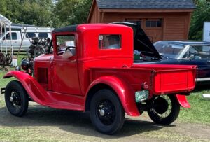 Classic Auto - red Ford pick up truck
