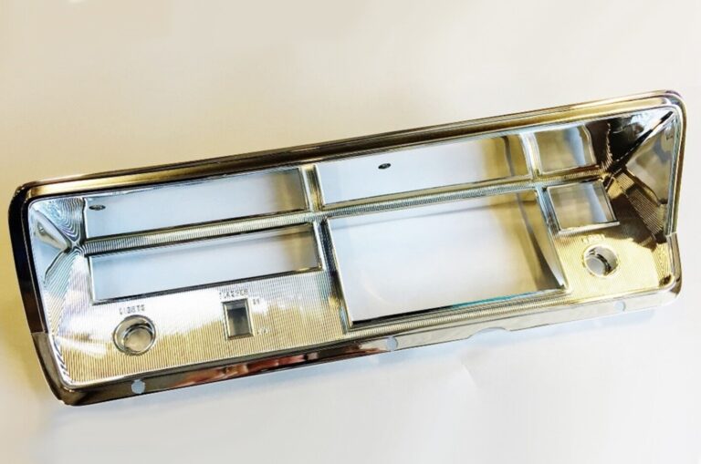 Re-chromed gauge bezel