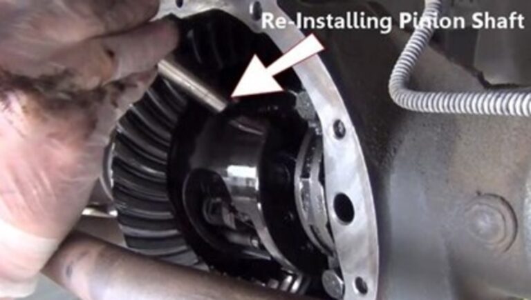 Re-installing pinion shaft