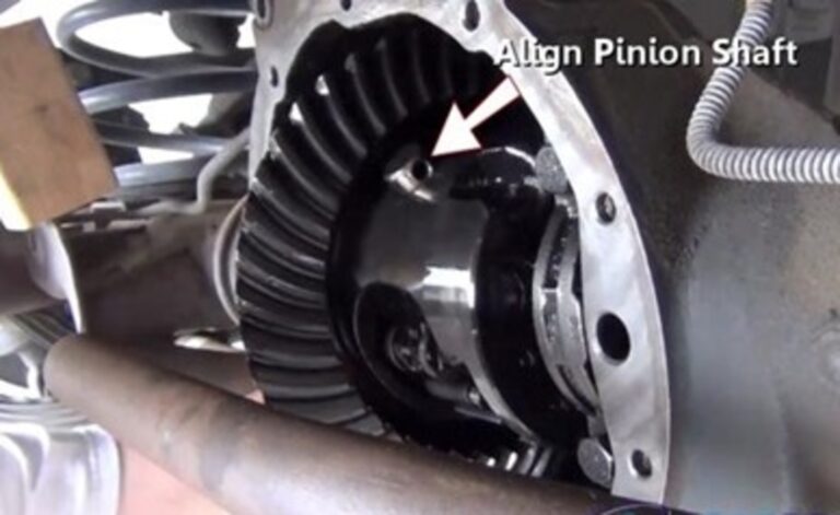 Aligning pinion shaft