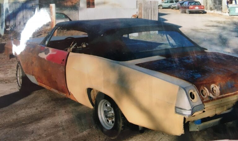 A 65 Chevy Impala needing restoration