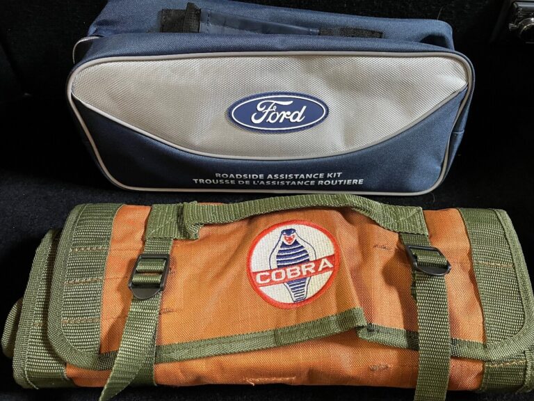 Cobra car tool bag and Ford emergency kit for classic cars