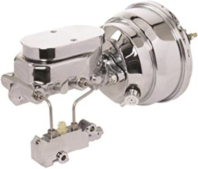 A chrome power brake system components