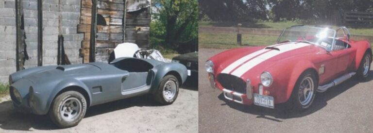 Unrestored vs restored Cobra replica