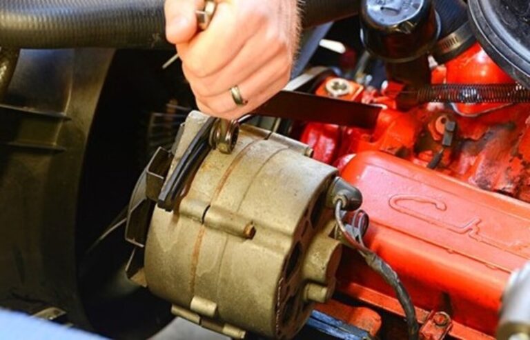 Removeing a 3-wire alternator from a 64 Chevy engine