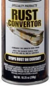 A can oof black rust converter spray