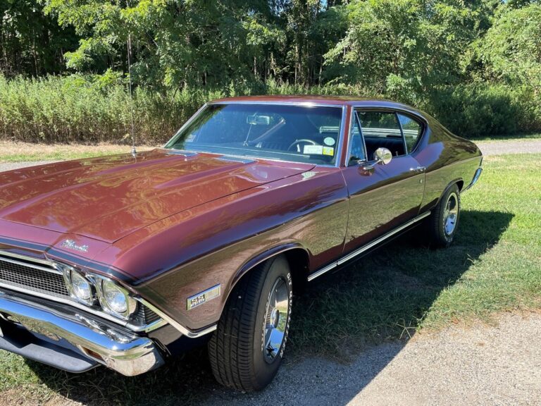 Great photo of maroon 68 Chevelle from driver's side