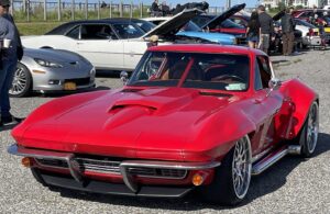 Custom red Corvette