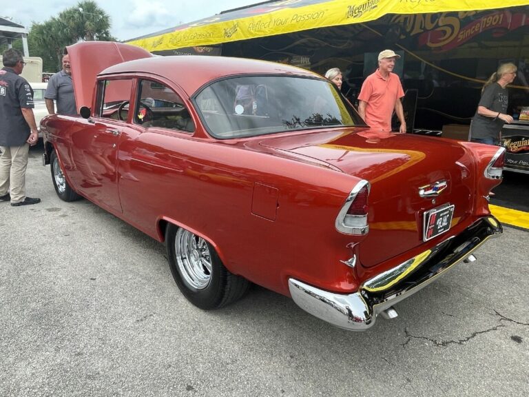 A 50s custom Chevy at a classic car auctions