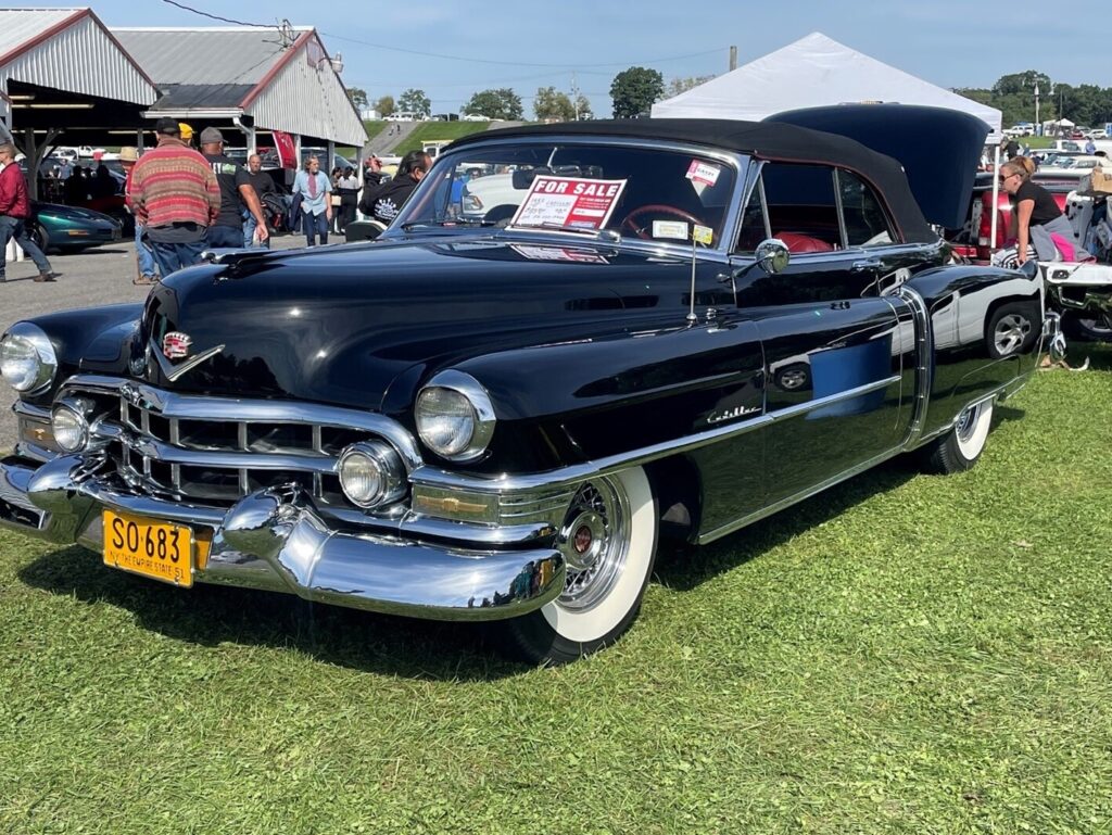 Tips for selling classic cars on line like this black Cadillac convertible