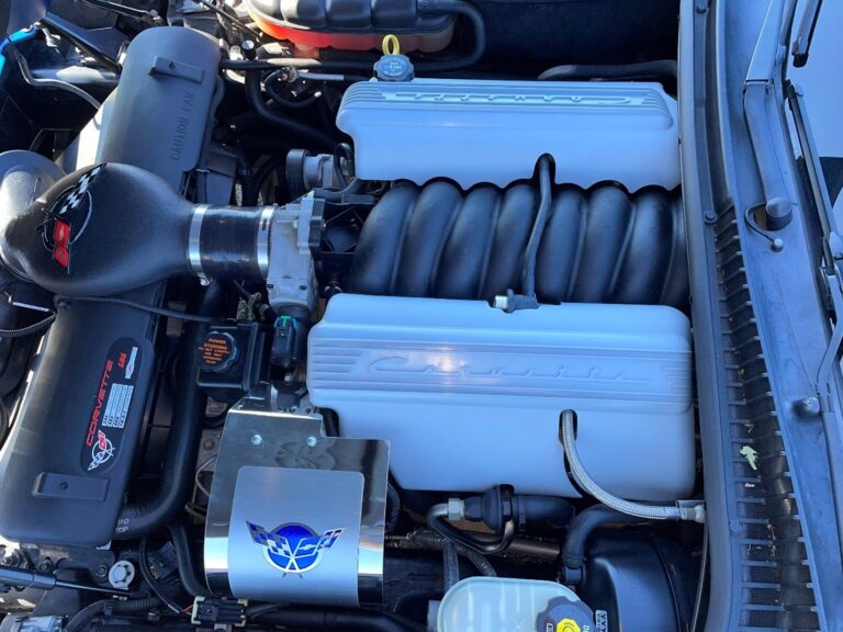 A LS3 engine in a 2002 Chevy Corvette with loads of modern tech