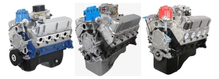 3 side-by-side examples of Ford 289 crate engines