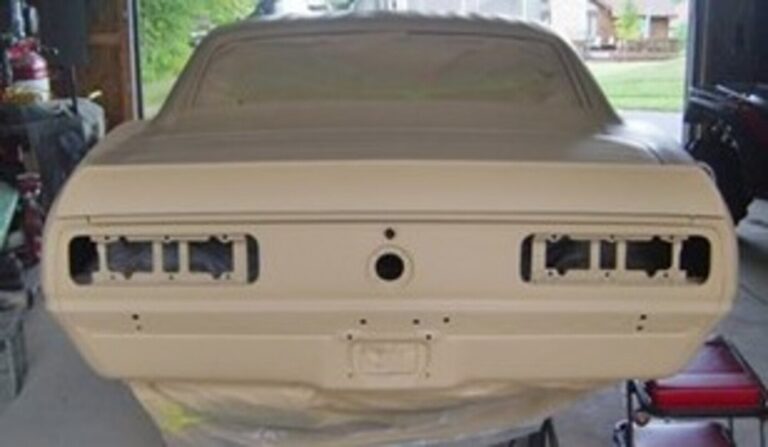 A 67 Chevy Camaro in primer being restored may not be a waste of money
